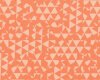 Patchworkstoff DISTRIKT, wilde Dreiecke, aprikot
