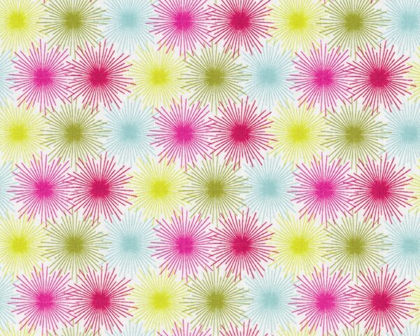 Patchworkstoff HIP HOLIDAY mit zarten Sternen, fuchsia-pink-hellgrün
