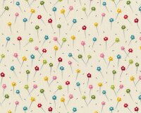 Patchworkstoff SEW WHAT, Blumenstecknadeln,...