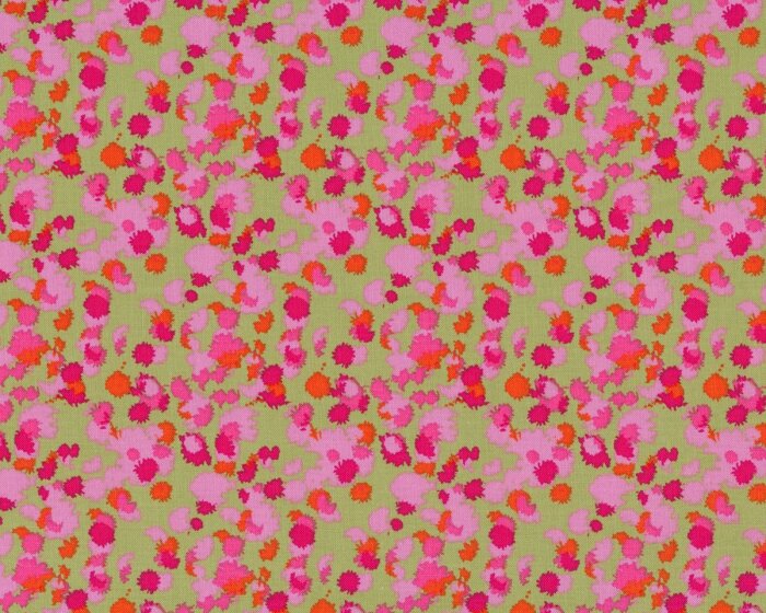 Patchworkstoff SKETCH BOOK, Farbklekse, schilfgrün