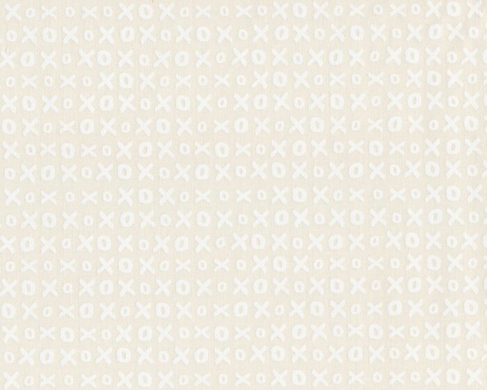 Patchworkstoff WHISPERS MUSLIN MATES, Kreuz und Kreis, natur hell-weiß, Moda Fabrics