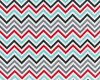 Patchworkstoff REMIX, schmale Chevron-Zacken, rot-grau-helles türkis