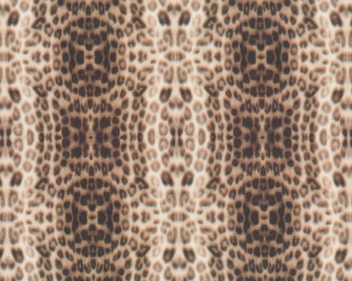 Feiner Baumwoll-Stretch-Satin aus Italien LEONI, Leopard, hellbraun-hellbeige