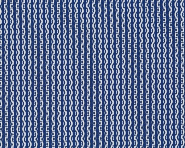 Patchworkstoff GALLERY IN BLUE, Wellen-Bänder, dunkelblau