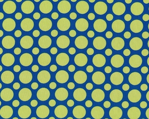 Patchworkstoff SPOT ON MIX, Punkte-Design, apfelgrün-blau