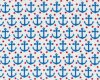 Patchworkstoff FABOULOS FOXES, Anker und Sterne, weiß-blau-rot