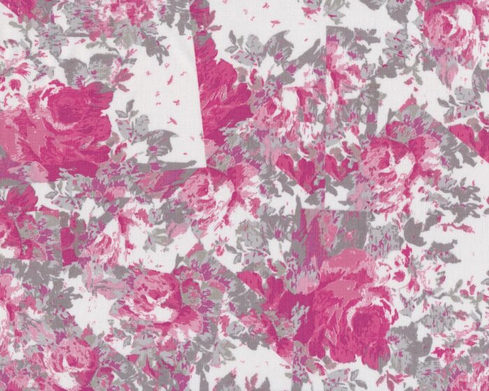 Patchworkstoff ROSE WATER, Rosen-Wirrwarr, rosa, Tina Givens