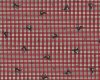Öko-Tex Trachten-Baumwollgewebe SISSY, kleine Hirschen, kleinkariert, rot-tannengrün-wollweiß