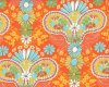 Patchworkstoff LOVELORN, Paisley-Blüten, orange-maisgelb