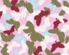 Popeline "Butterfly Shorts" mit Schmetterlingen, aubergine-olive-rosa