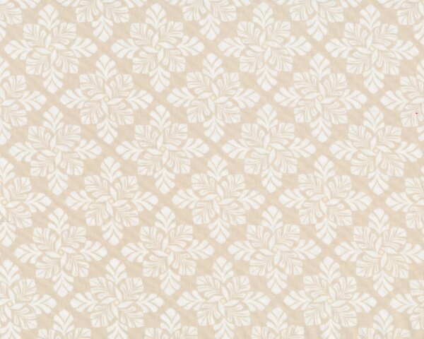 Patchworkstoff SOLSTICE, Rauten-Blüten, hellbeige, Moda Fabrics