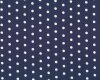 Feine Baumwolle HILDE mit großen Punkten, gedecktes dunkelblau, Hilco