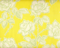Patchworkserie Pop Garden mit Rosen, gelb-lindgrün-elfenbein