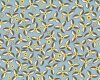 Patchworkstoff SILENT CINEMA mit kleinen Propeller-Blüten, blau, Jenean Morrison