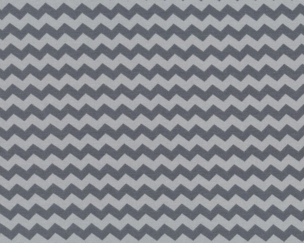 Baumwolljersey CHEVRON, schmale Zacken-Streifen, grau