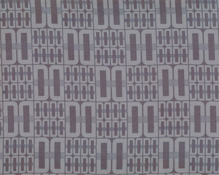 Feiner italienischer Seiden-Chiffon UNOGARO, D-Ringe, grau-dunkelbraun