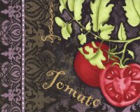 60-cm-Panel Patchworkstoff DELLA TERRA, Tischsets mit Gemüse, Wilmingteon Prints