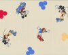 Baumwollstoff DISNEYLAND, Micky Maus und Donald Duck auf dem Skateboard, natur