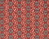 Patchworkstoff HERE TO THERE, Fächer-Ornament, terracotta