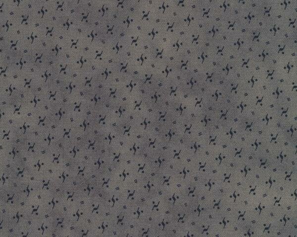 Patchworkstoff SNOWMAN GATHERINGS II, Punkt Komma Strich, steingrau-nachtblau, Moda Fabrics