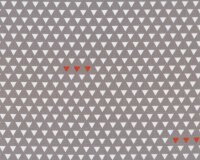Patchworkstoff FOUR CORNERS, Dreiecke, beigrau-weiß