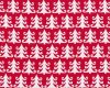 Patchworkstoff "Nordic Holiday" mit Tannenbaum-Reihen, rot-weiß