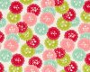 Patchworkstoff SCRUMPTIOUS, Blüten-Kreise, rot-mintgrün, Moda Fabrics