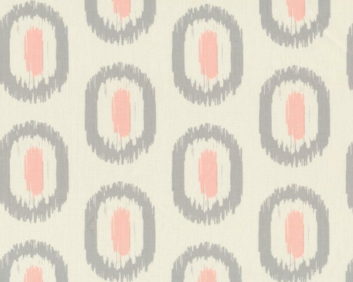 Patchworkstoff SERENITY, Ikat-Ovale, creme-altrosa, Moda Fabrics