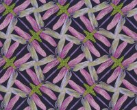 Metallic-Patchworkstoff DANCE OF THE DRAGONFLY,...