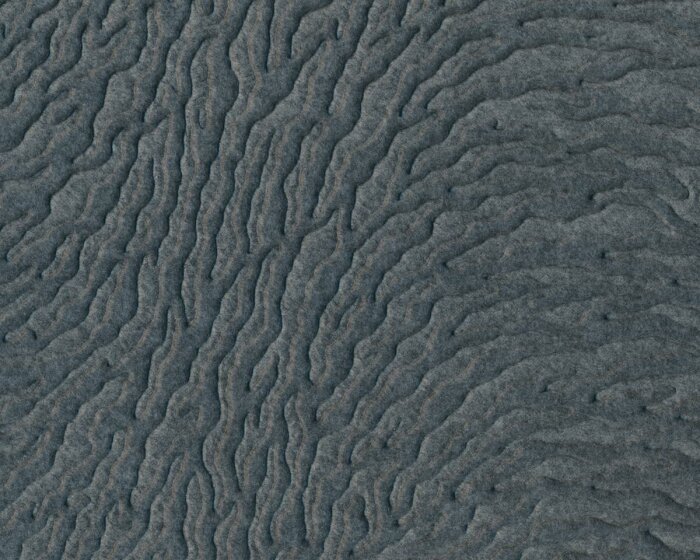 Struktur-Fleecestoff aus Italien GENNAIO, dunkelgrau
