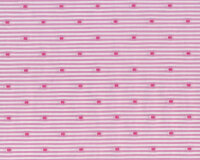 Baumwoll-Stretch CAMISETINA, Streifen mit Punkten, rosa