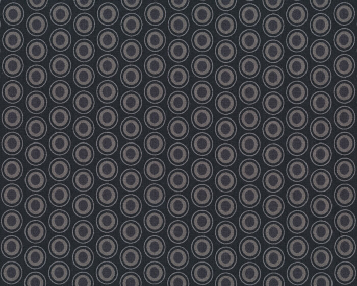 Patchworkstoff OVAL ELEMENTS, Pfauenaugen, anthrazit, Art Gallery