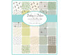 Patchworkstoff DARLING LITTLE DICKENS, Honigbär, helles petrolgrün-natur dunkel, Moda Fabrics