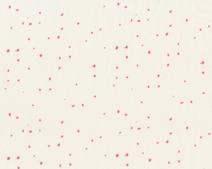 Popeline-Patchworkstoff ESSENTIALS II, Sprenkel, gebrochenes weiß-pink