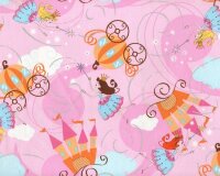 Patchworkstoff "Zauberschloss" mit guten Feen,...