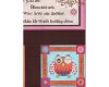 60-cm-Rapport Patchworkstoff "Owl Panel" mit Eulen und Schrift, rosa-hellblau-dunkelbraun
