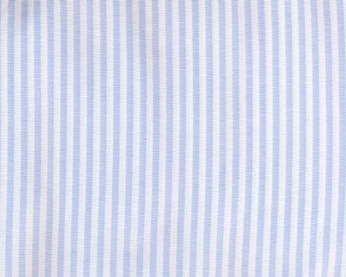 Baumwollstoff CANSTRIPE, Vichystreifen, hellblau