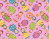 Patchworkstoff "Holzpuppe" mit Matrjoschkas, rosa-pink