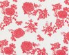 Englischer Seiden-Baumwoll-Batist, Mousseline REESE, Rosen, rot-weiß