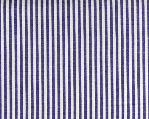 Baumwollstoff CANSTRIPE, Vichystreifen, dunkelblau