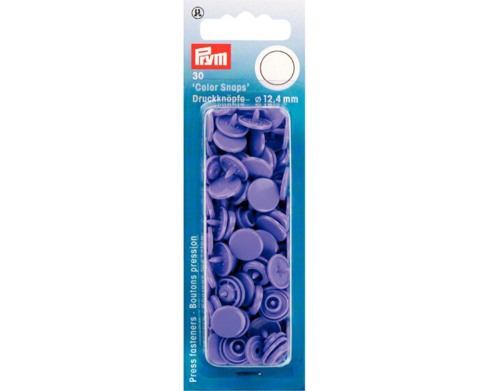 Kunststoff-Druckknöpfe COLOR SNAPS, 43 Farben, Prym flieder