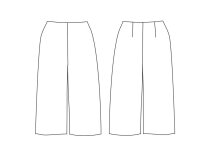 Zwischenmass Schnittmuster CULOTTE-HOSE, 168 M (Mittlerer Umfang)