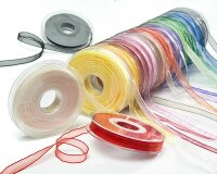 Organzaband ORGANDY, 26 Farben zitronengelb 10 mm