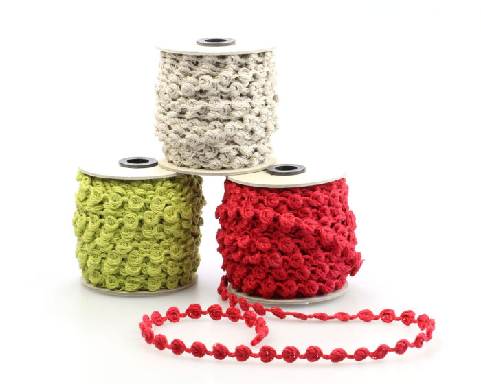 Leinenband RÖSCHEN, 10 mm breit, Vaupel & Heilenbeck natur