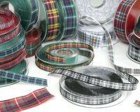 Taftband TARTAN, Schottenkaro Design 2 25 mm