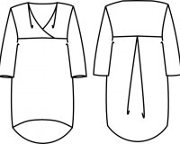 Zwischenmass Schnittmuster HEMDBLUSE, 168 M (Mittlerer Umfang)