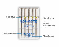 Nähmaschinennadeln LEDER, Schmetz 80-100 sortiert
