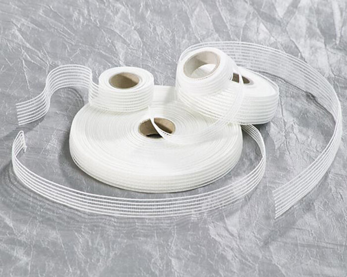 Gummiband GESMOKT, weiß 20 mm