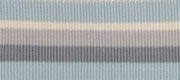 Baumwoll-Ripsband PERU mit Streifen 25 mm hellgrau