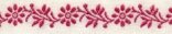 Jacquardband BLÜMCHENRANKE, 1 cm breit, Kafka wollweiß-rot